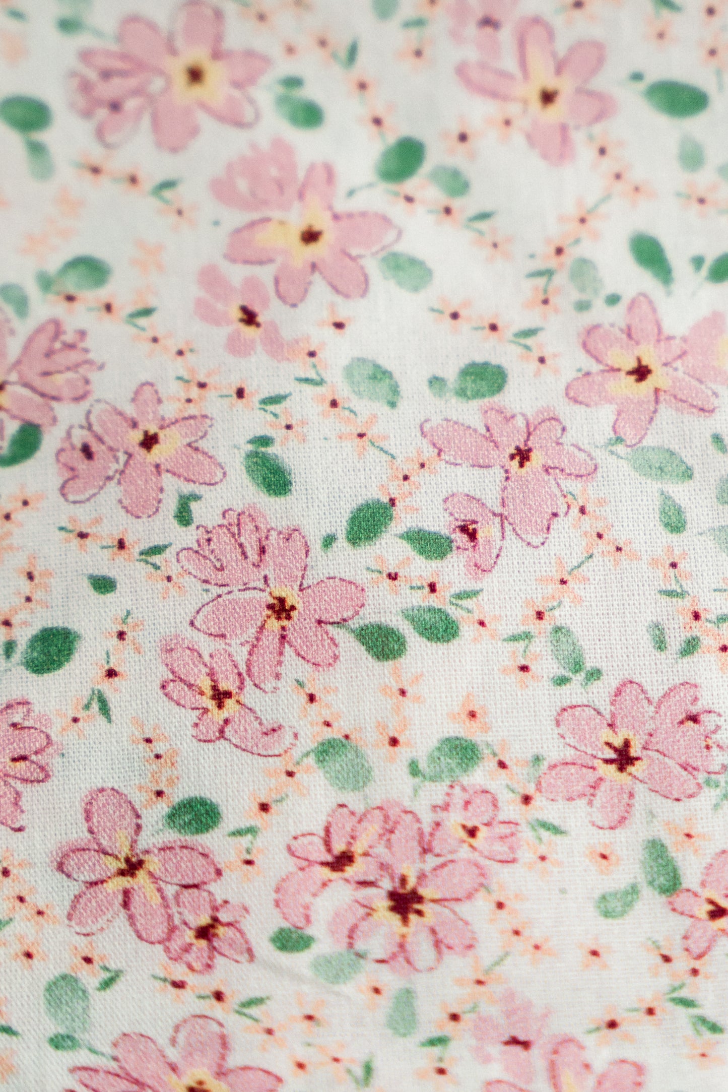 Peach Blossom | Timeless Floral Ruffle Zipper Pouch