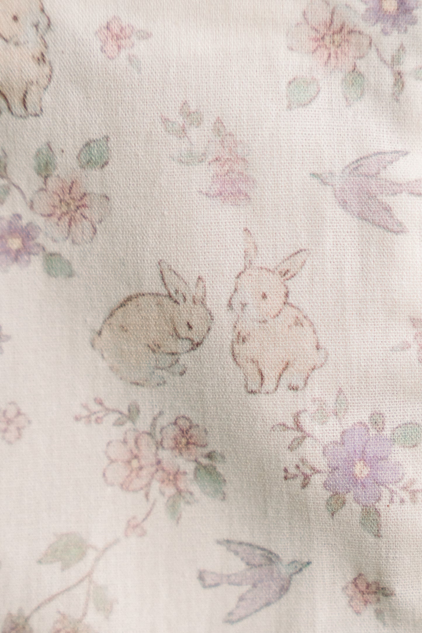 Storybook Bunny |Timeless Floral Ruffle Zipper Pouch
