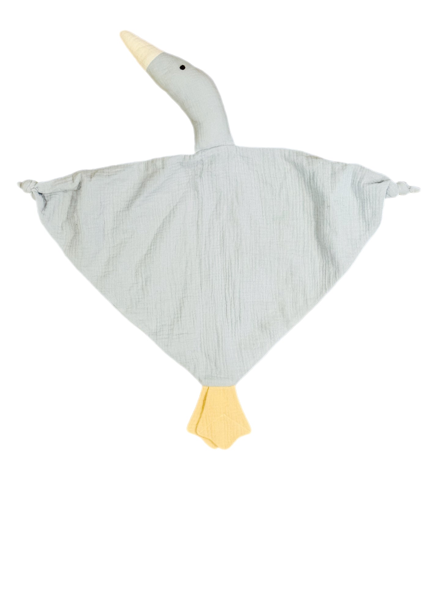 Goose Lovey Security Blanket | Organic Cotton | French Blue