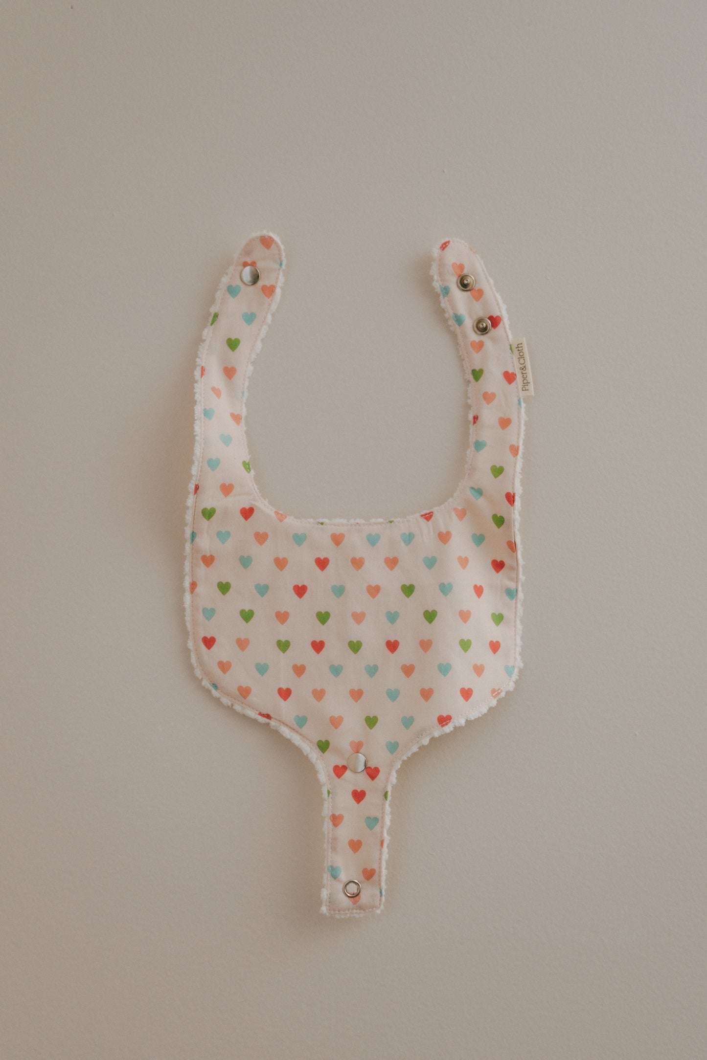 Pacifier Bib- Hearts
