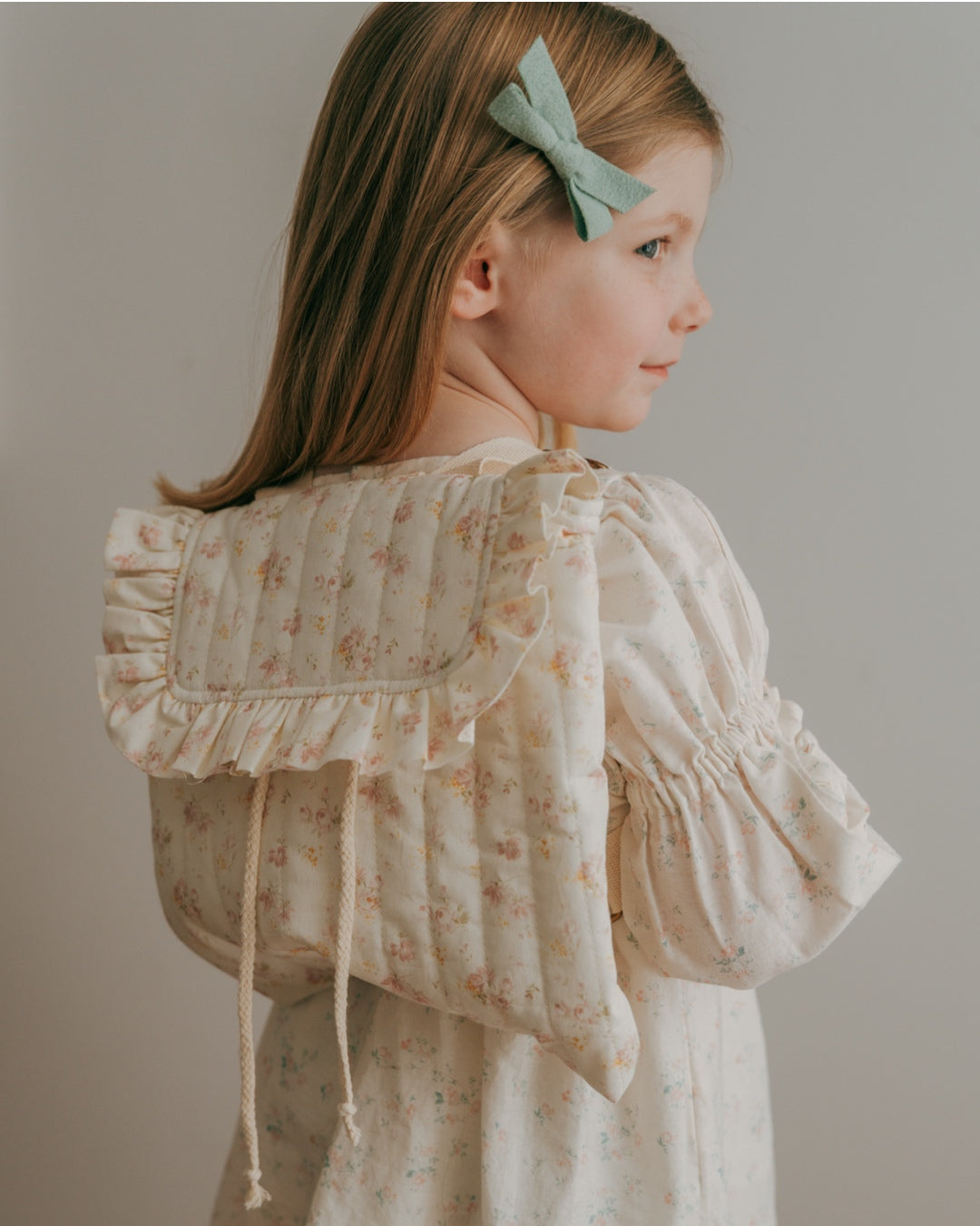 Eloise Quilted Backpack | Vintage Rose