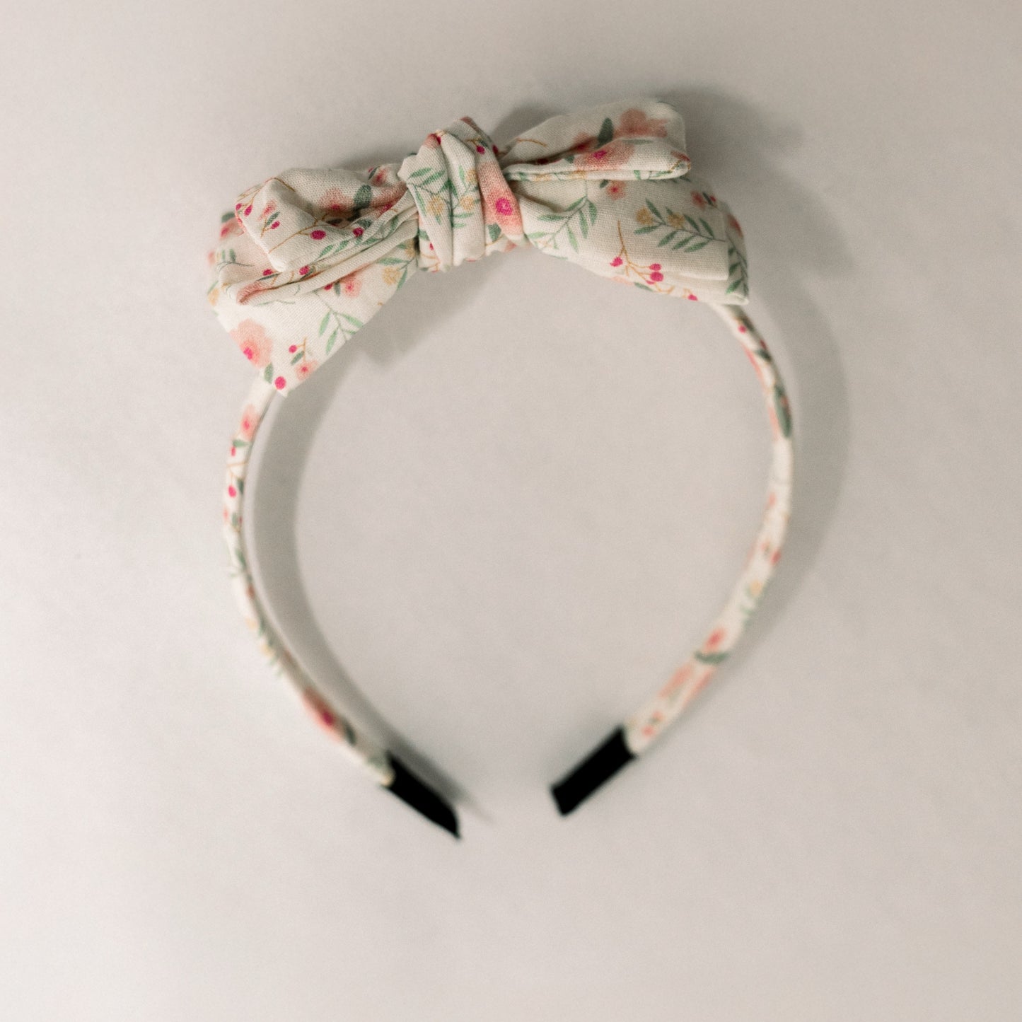 Three Little Bows Headband- Pink Camellia