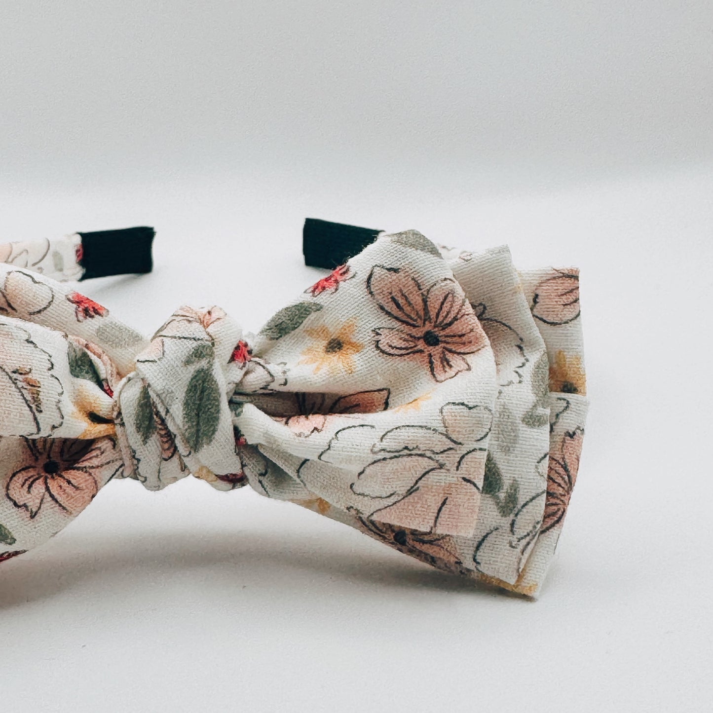 Three Little Bows Headband- Muguet