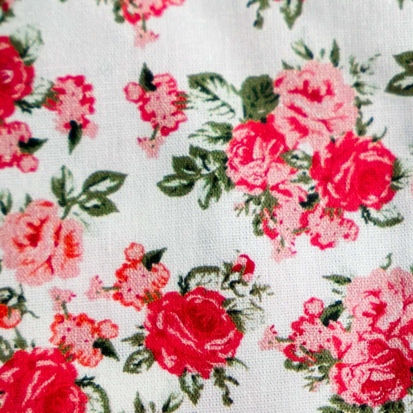 Crimson Rose | Timeless Floral Ruffle Zipper Pouch