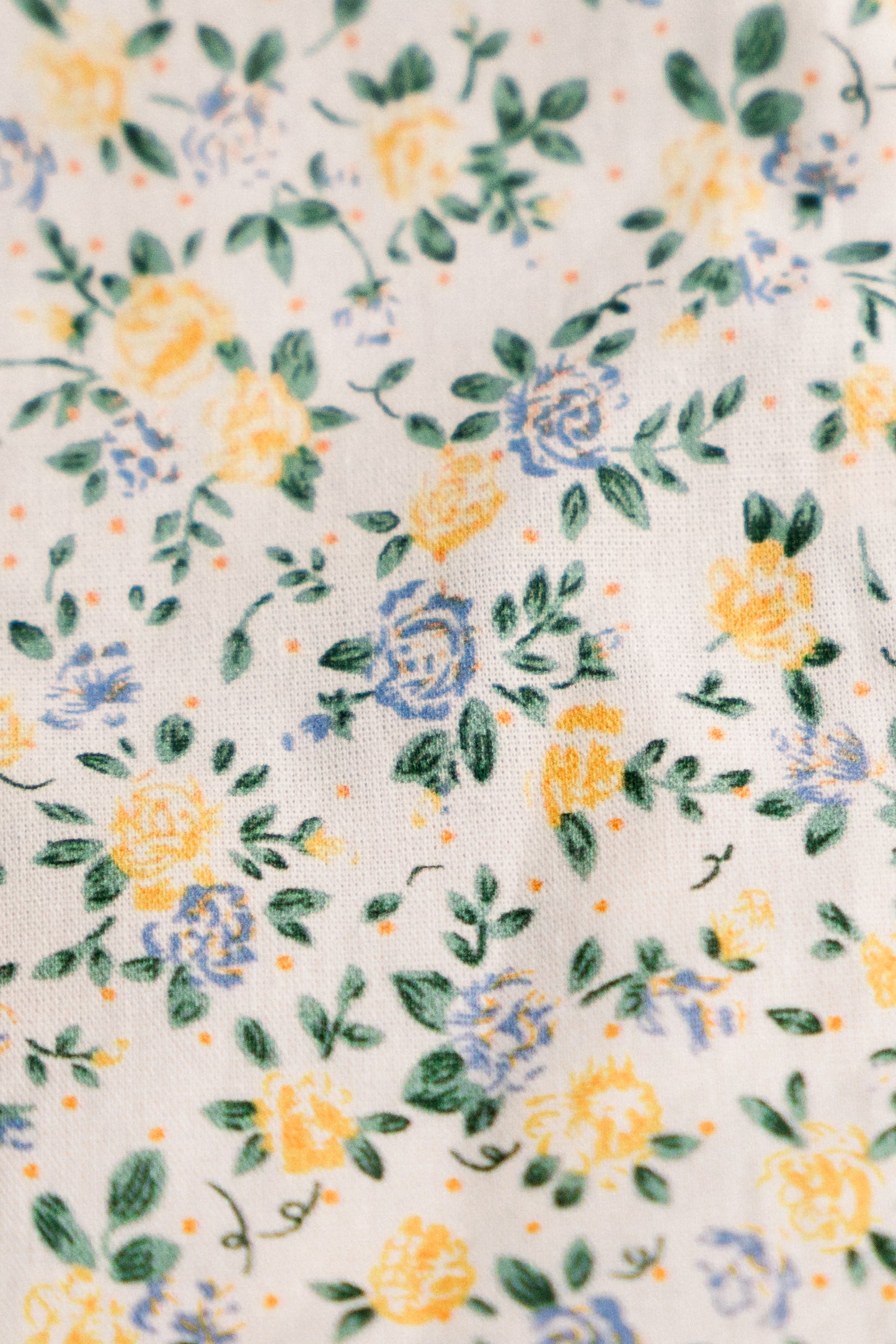 Buttercup Bloom | Timeless Floral Ruffle Zipper Pouch