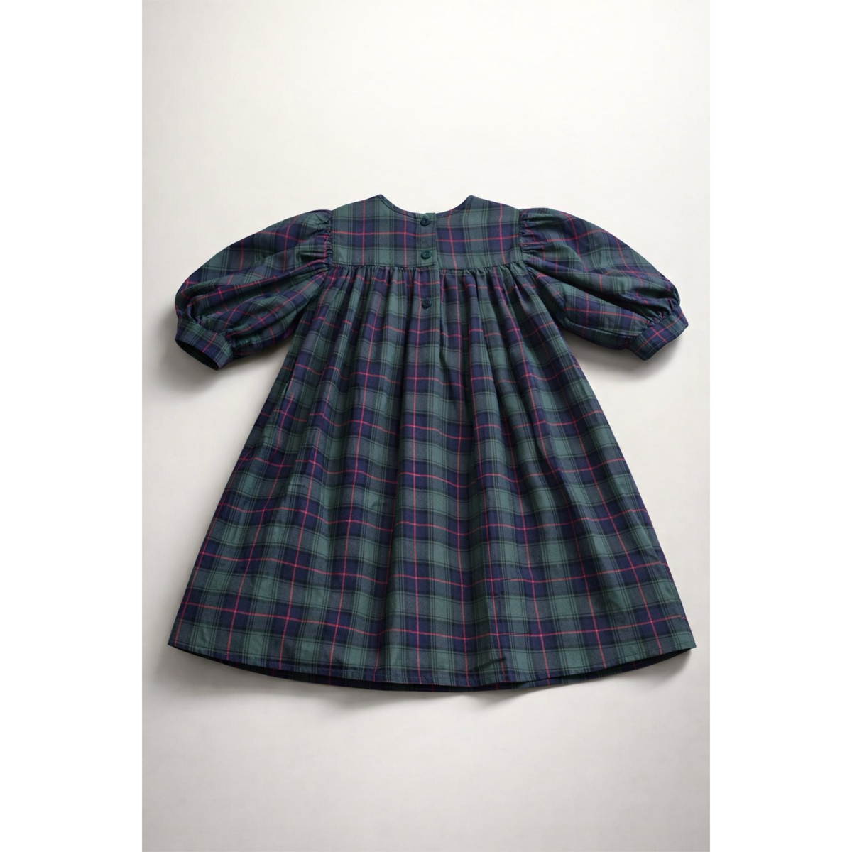 Plaid dress on a white background