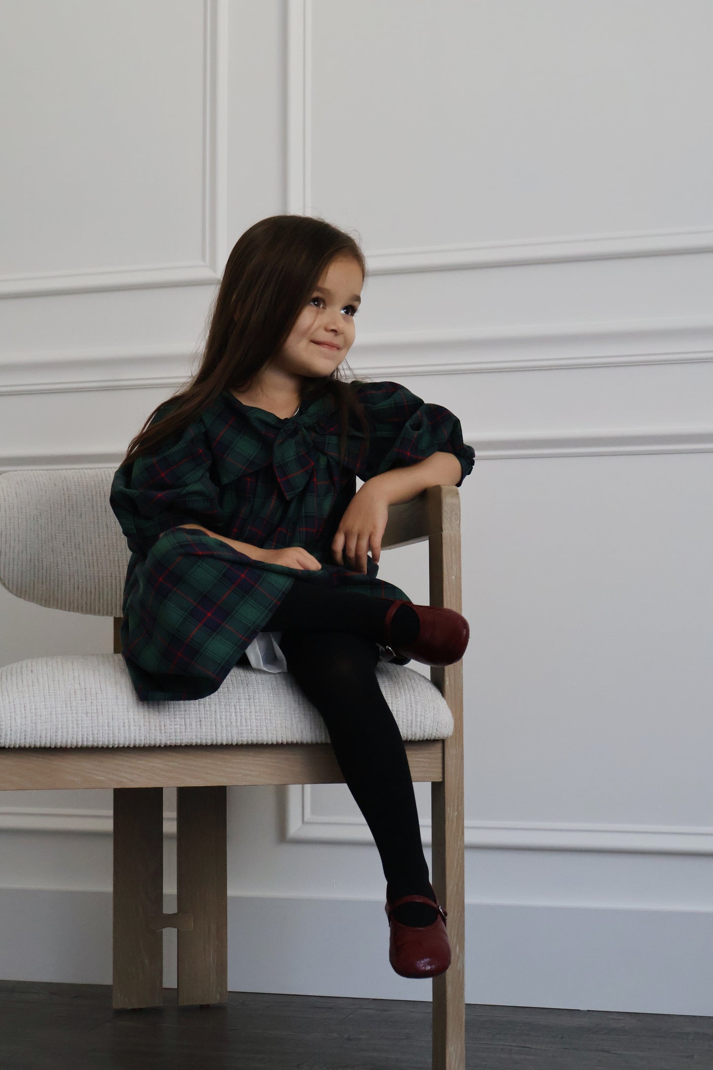 Rosemoor Dress | Heritage Green Tartan Cotton