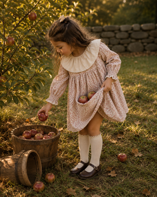 Marguerite Dress- Wild Rosebud Garden