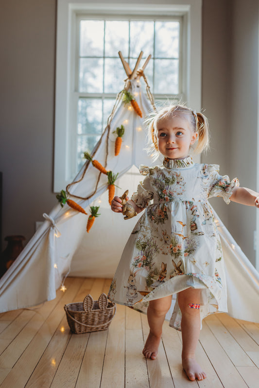 Aoki Dress-Bramble Rabbit Short Sleeve