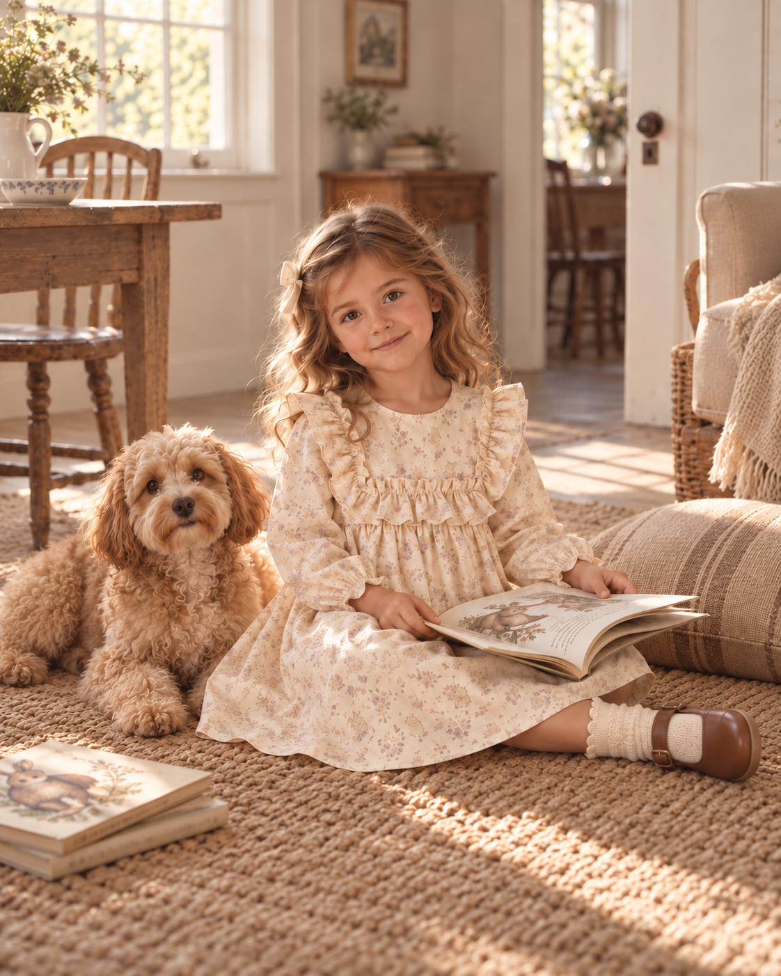 Neomi Dress | Woodland Bunny