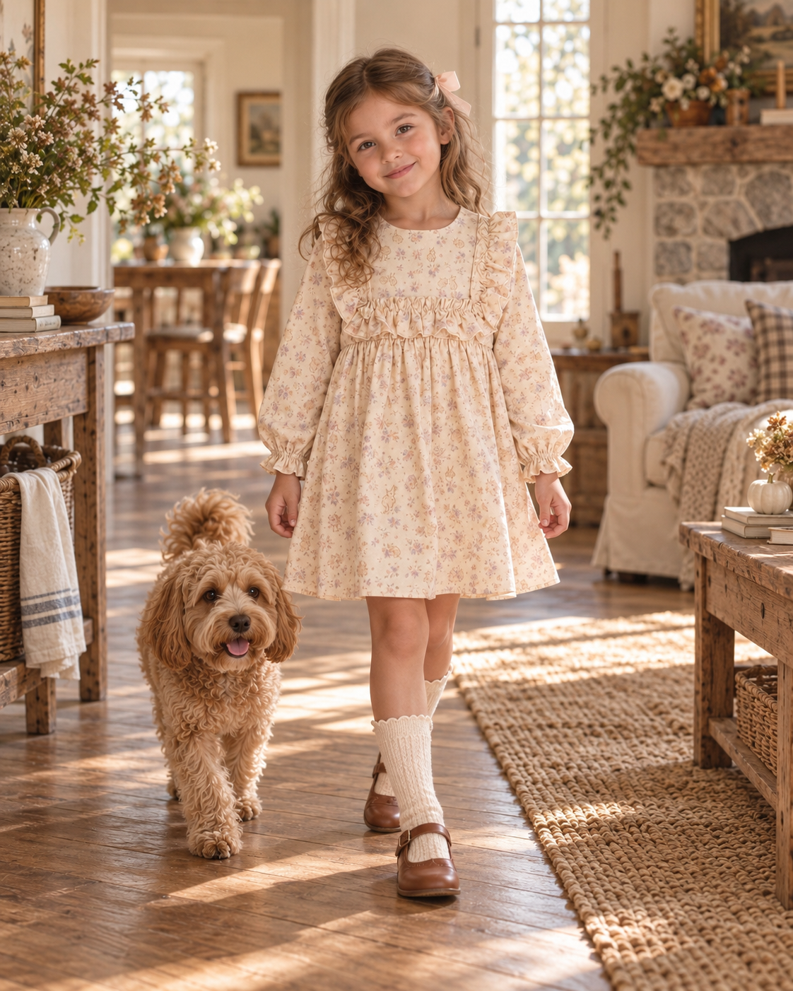 Neomi Dress | Woodland Bunny