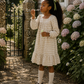 Fiona Dress- Blush Vine Stripe