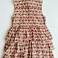Floral patterned dress on a white background
