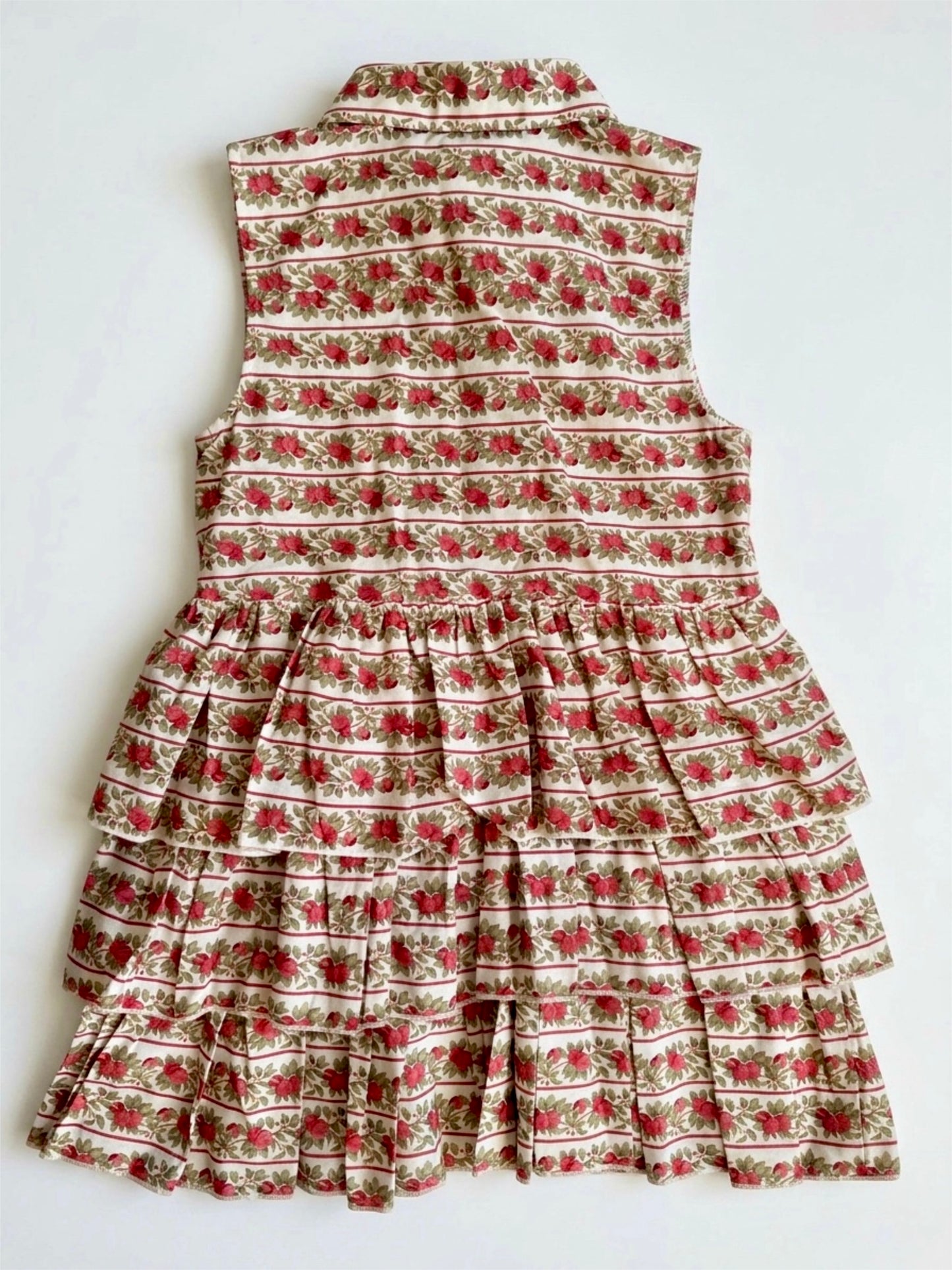 Floral patterned dress on a white background
