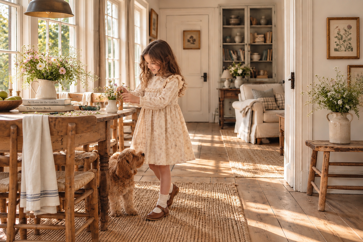 Neomi Dress | Woodland Bunny
