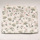 Butterfly Glade | Timeless Floral Ruffle Zipper Pouch
