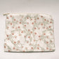 Lilac Vine Scroll |Timeless Floral Ruffle Zipper Pouch
