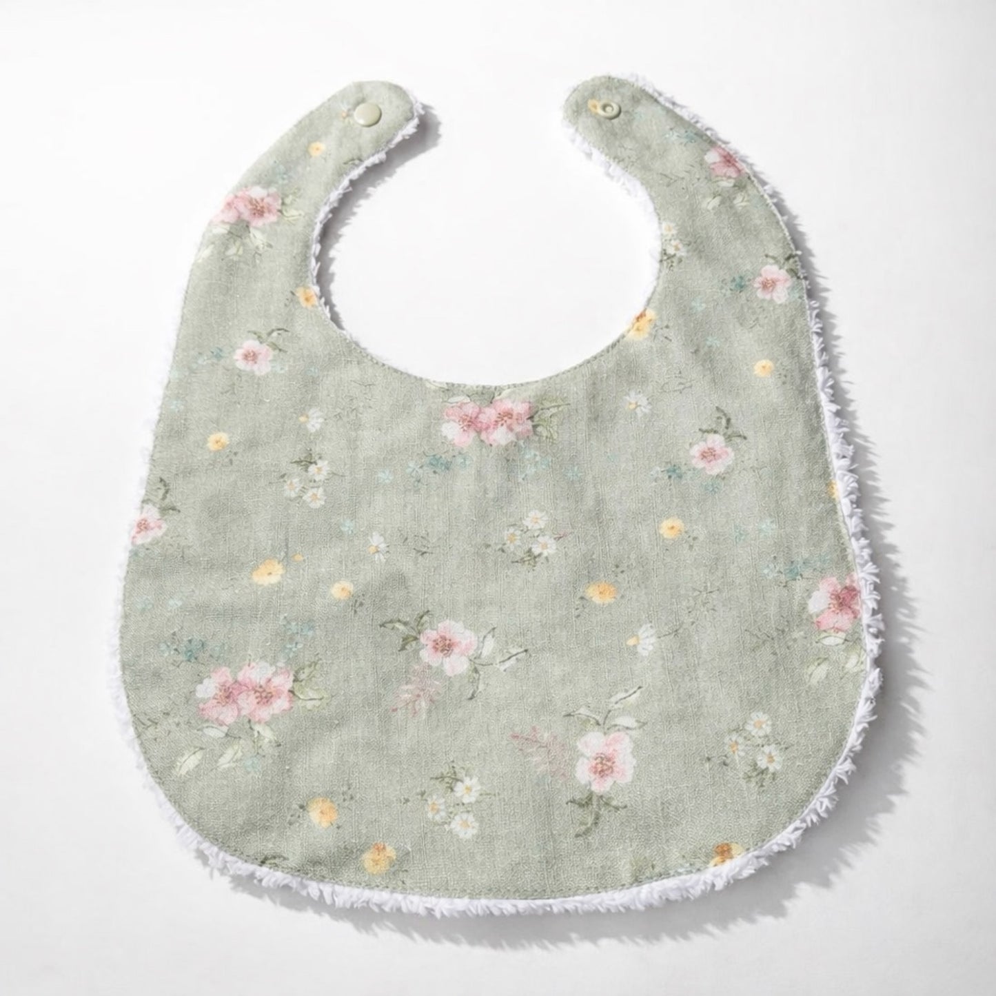 Layette Linen Bib – Hedgerow Floral