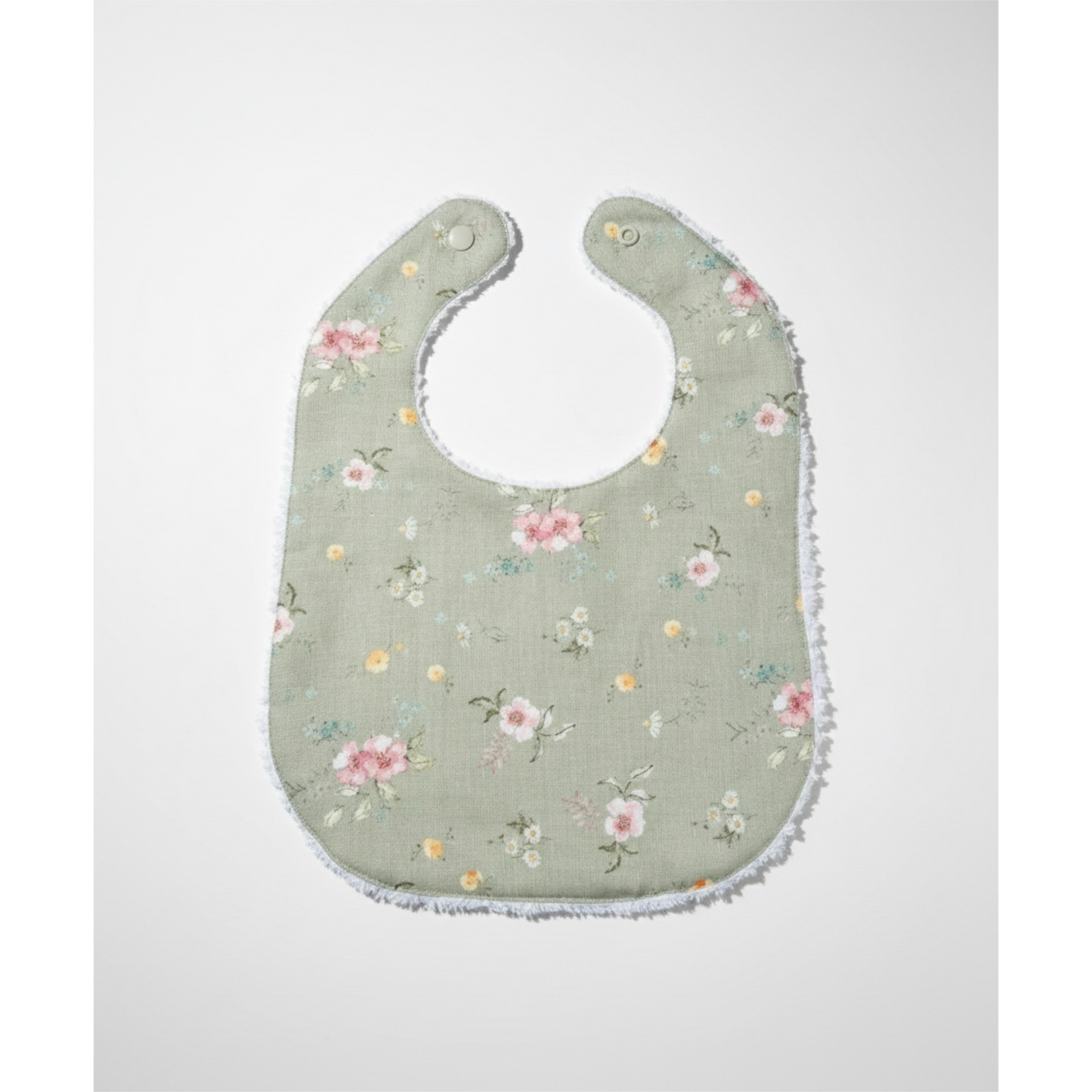 Layette Linen Bib – Hedgerow Floral