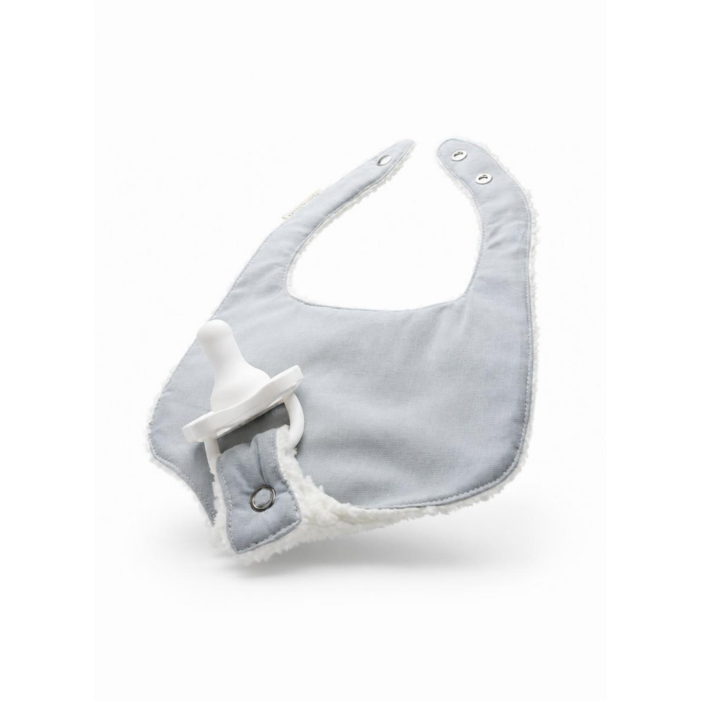 Soothe & Snap Pacifier Bib-Morning Fog