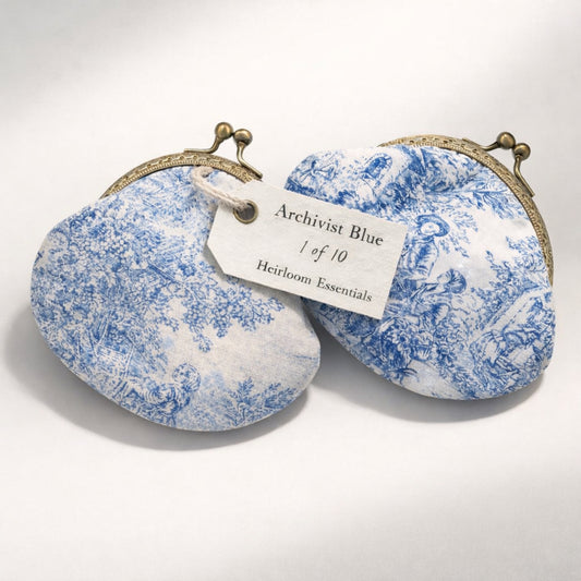 Archivist Blue Coin Purse
