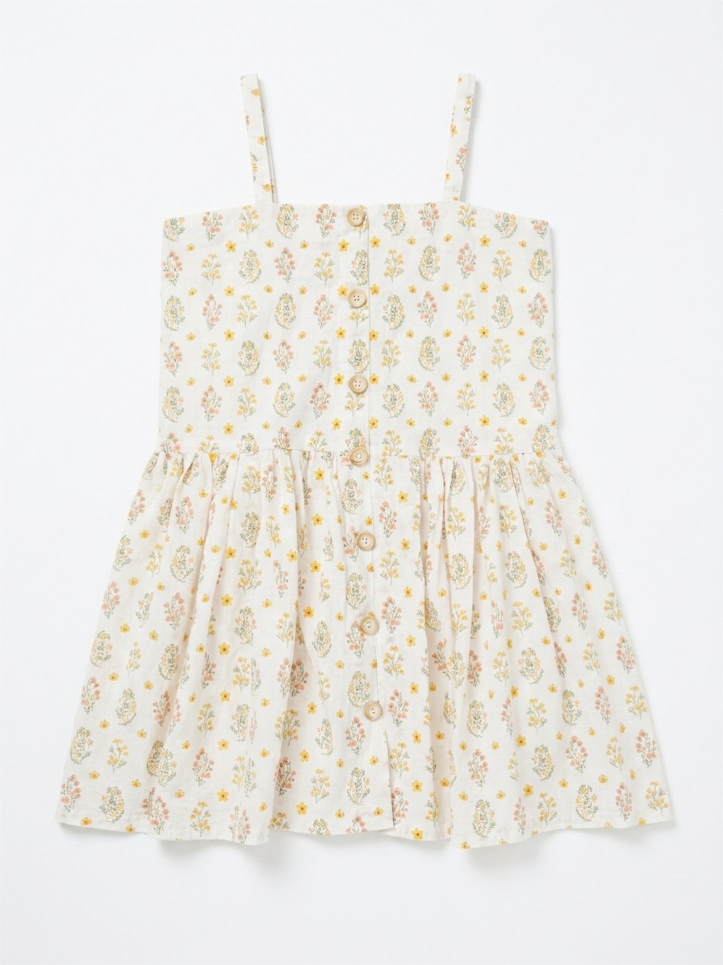 Hikari Pintuck Dress | Golden Blossom