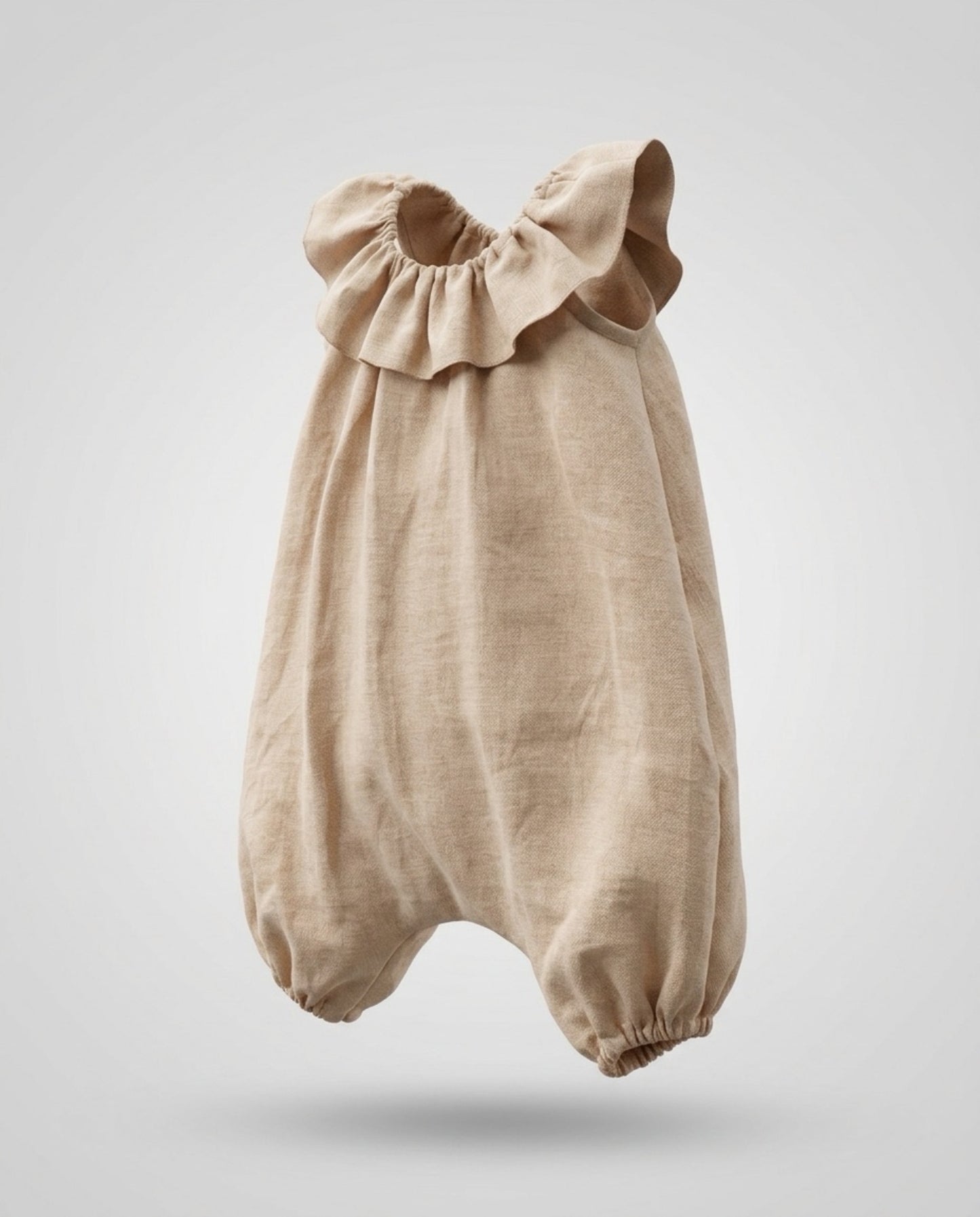 Marlowe Linen Romper | Antique Oat