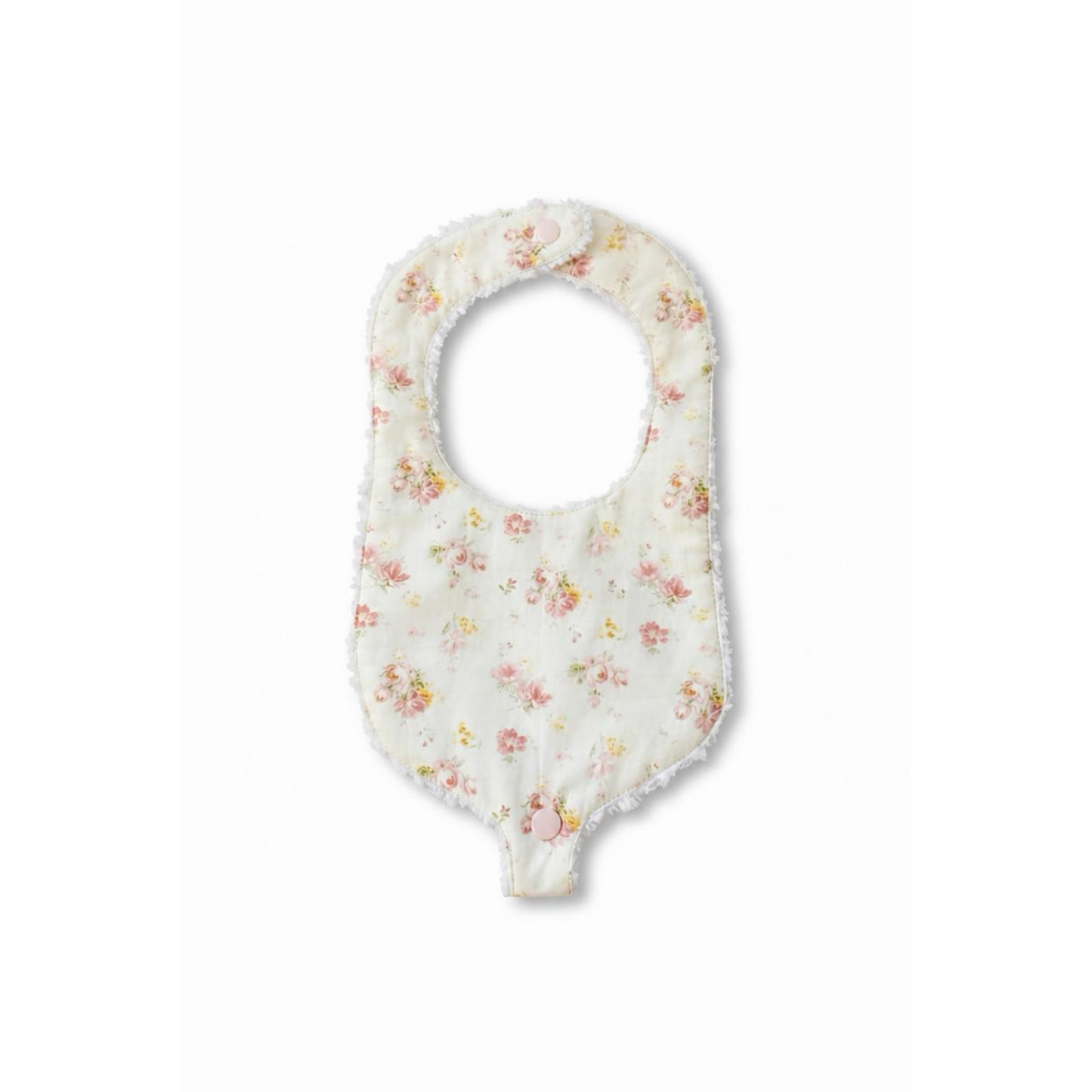 Soothe & Snap Pacifier Bib- Antique Rose