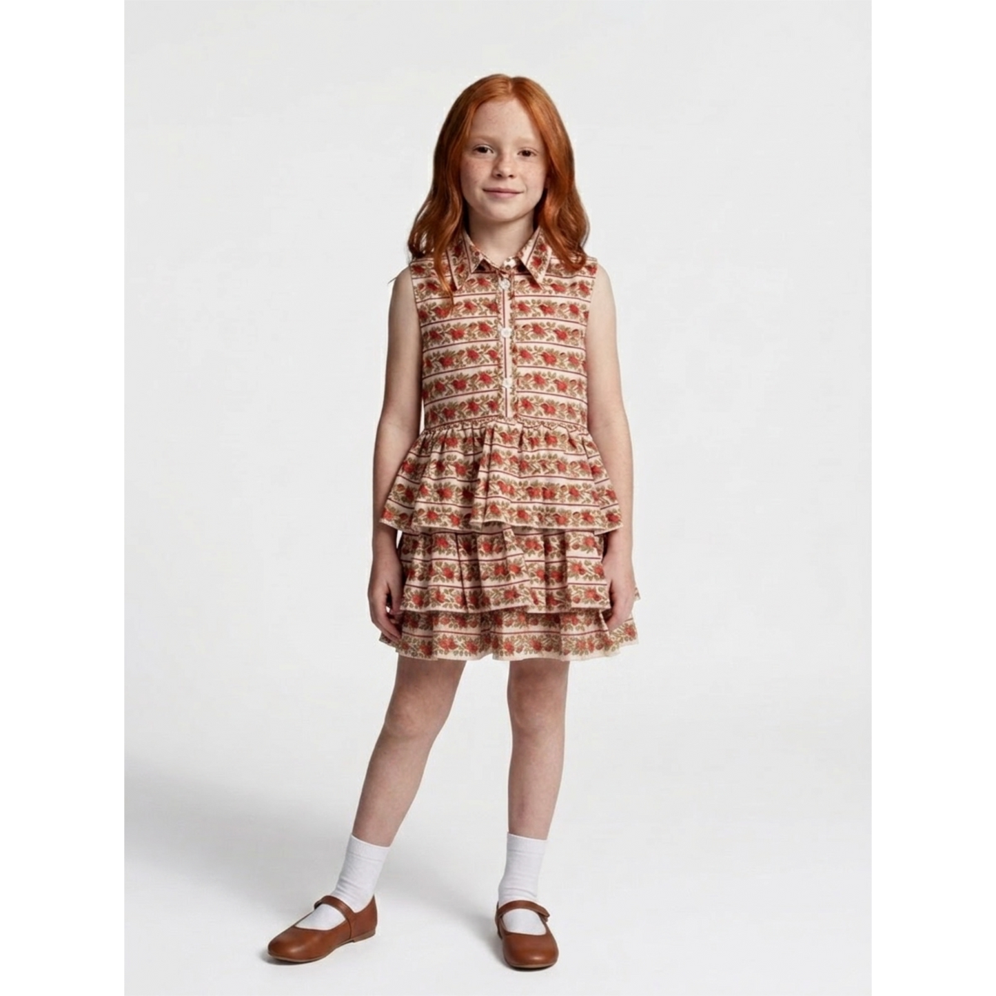 Antoinette Dress- Crimson Harvest