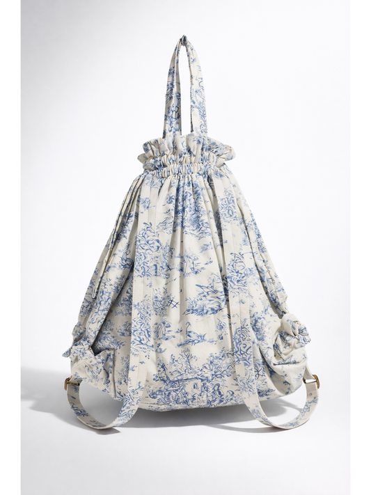 Petite Carryall- Blue Toile
