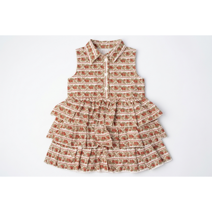 Antoinette Dress- Crimson Harvest