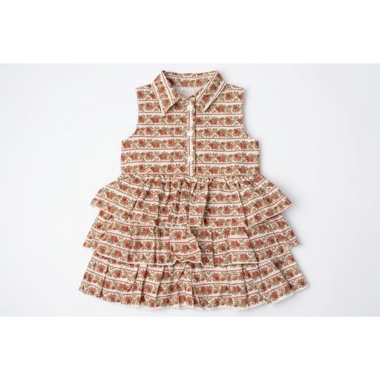 Antoinette Dress- Crimson Harvest
