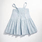Hikari Pintuck Dress | Powder Blue