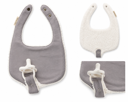 Soothe & Snap Pacifier Bib | Lavender Drift