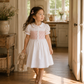 Camellia Smocked Dress | Heirloom Peach