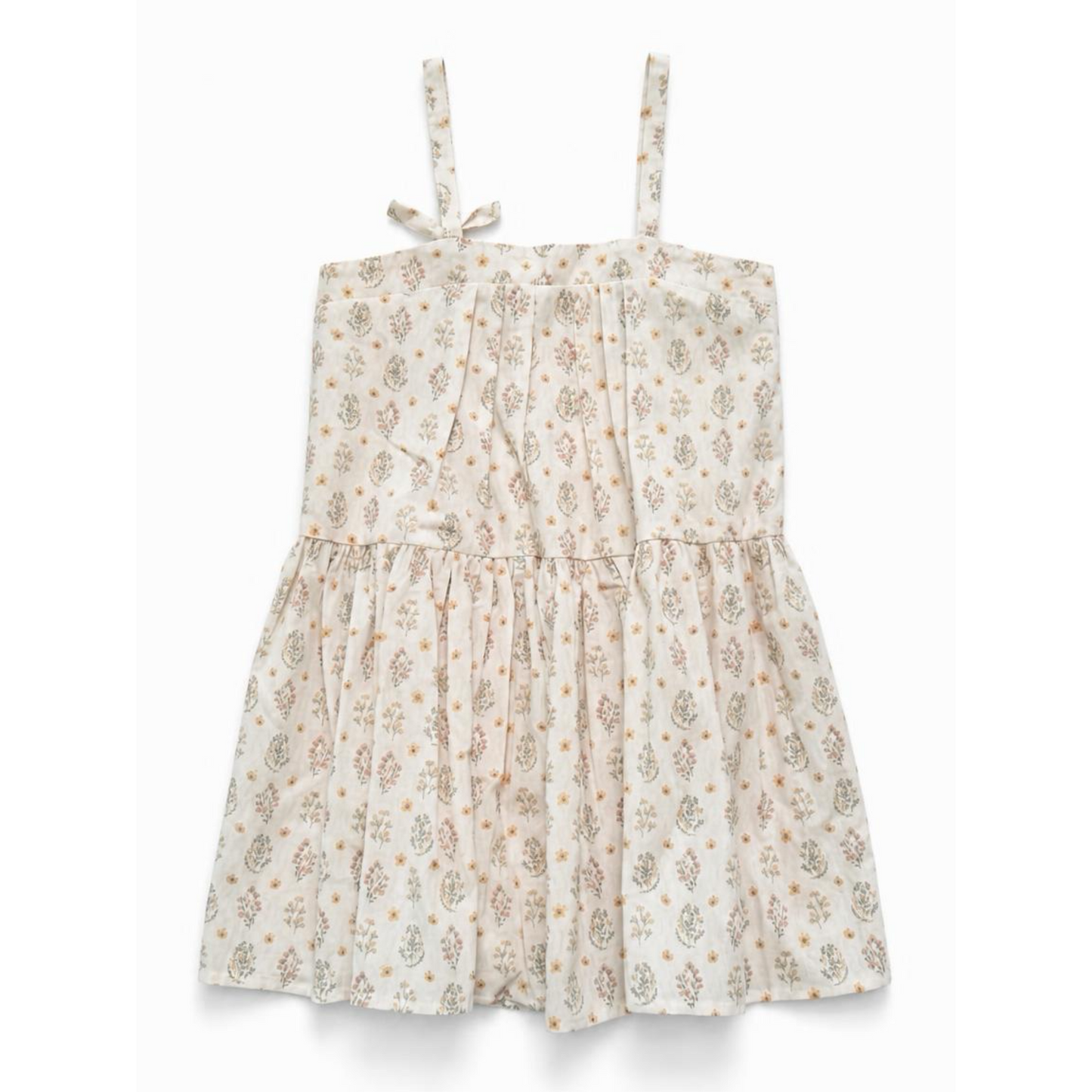 Floral patterned dress on a white background