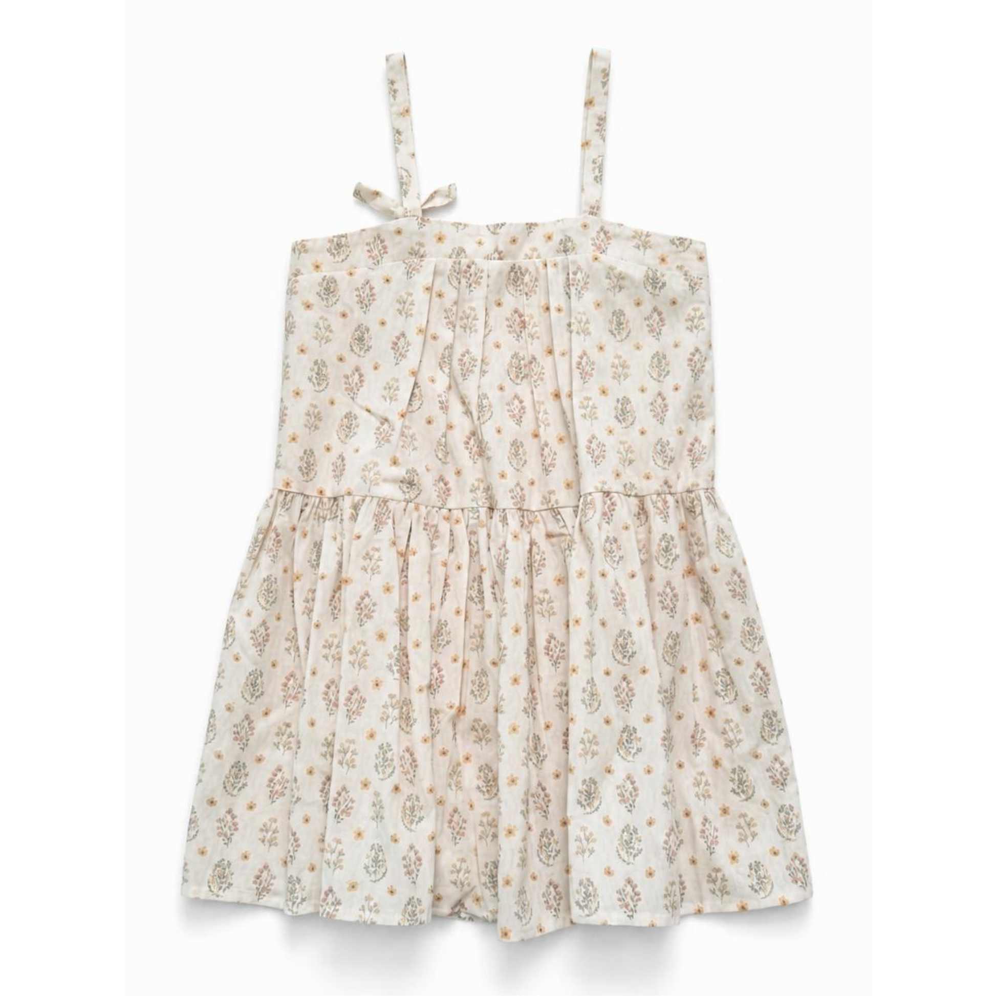 Floral patterned dress on a white background
