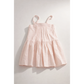 Pink dress on a white background