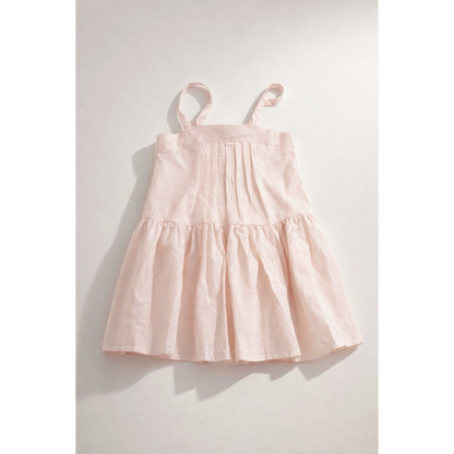 Pink dress on a white background