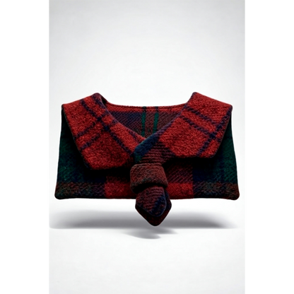 Wool Sailor Collar – Loganberry Tartan
