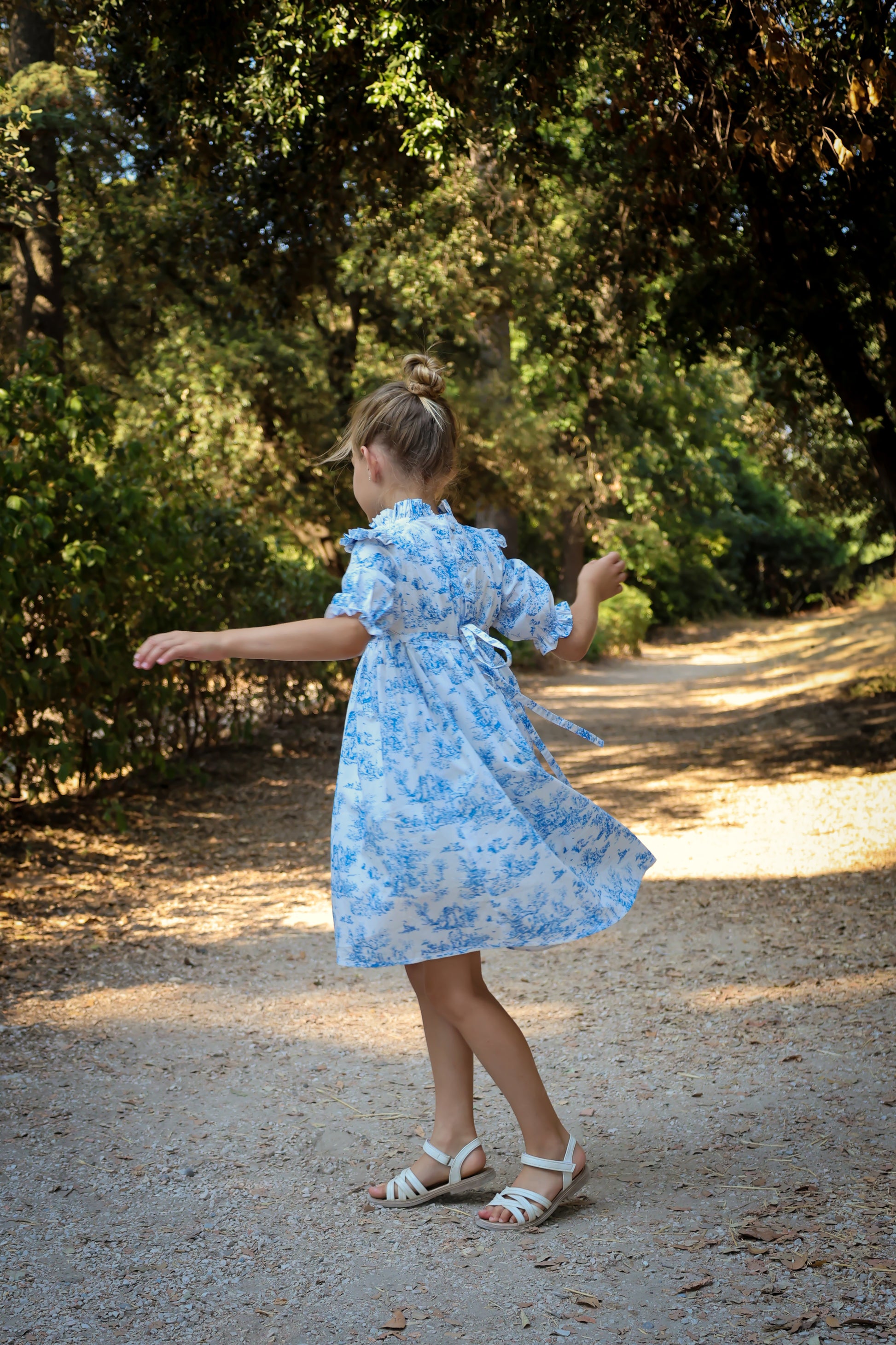 Aoki Dress-Blue Toile
