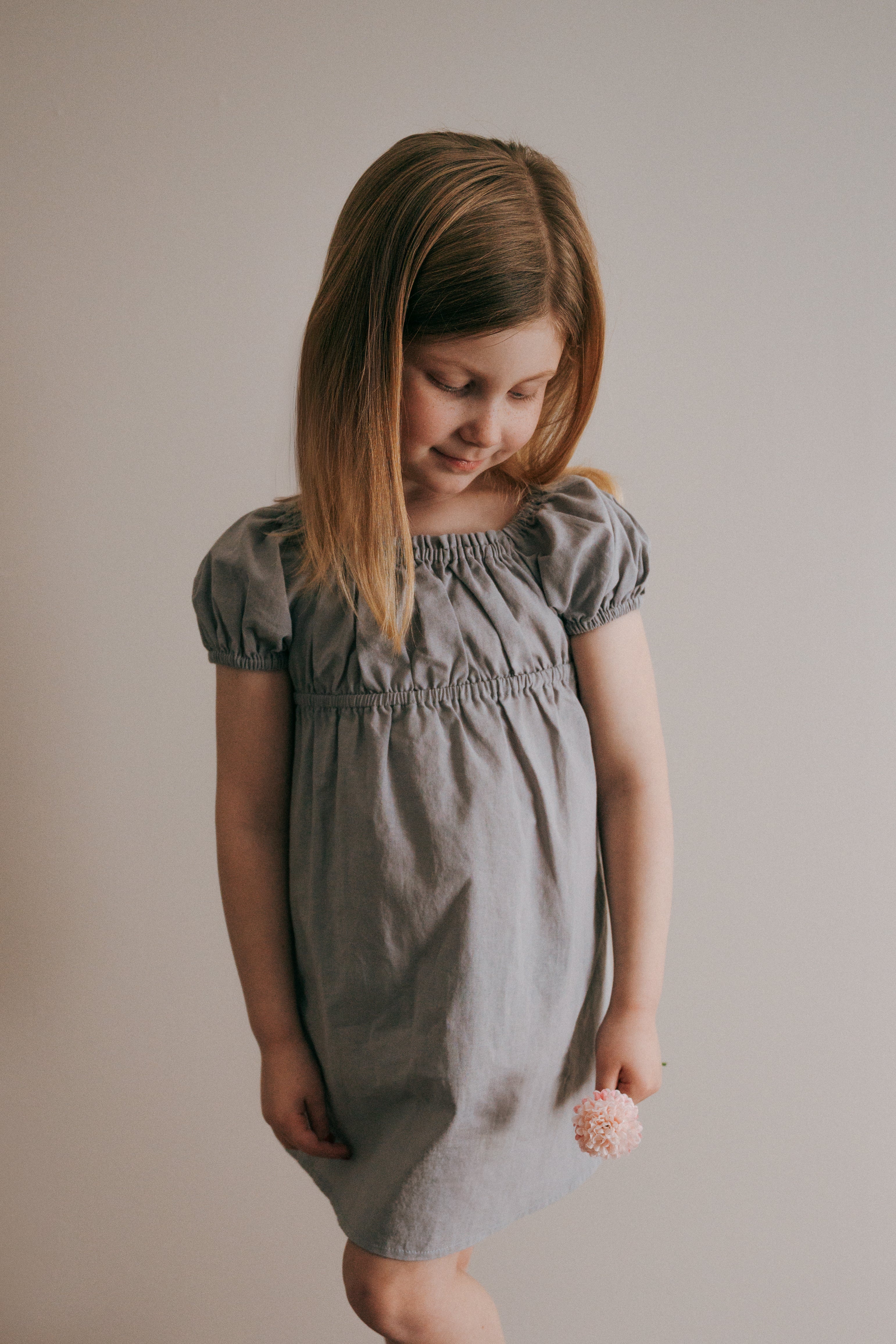 The Kennedi Dress- Muted Purple| Short Sleeve