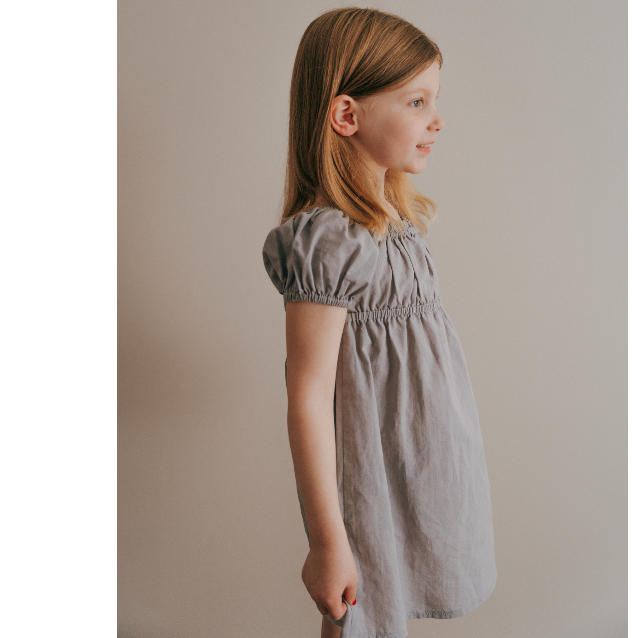 The Kennedi Dress- Muted Purple| Short Sleeve