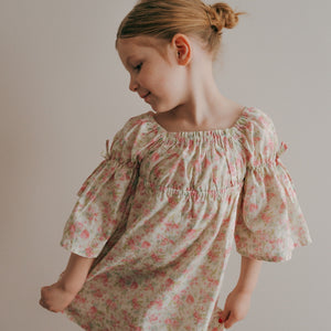 Kennedi Dress-Pink Blossoms-B/S