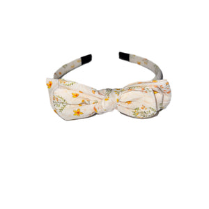 Triple Bow Headband- Sonny Blossom