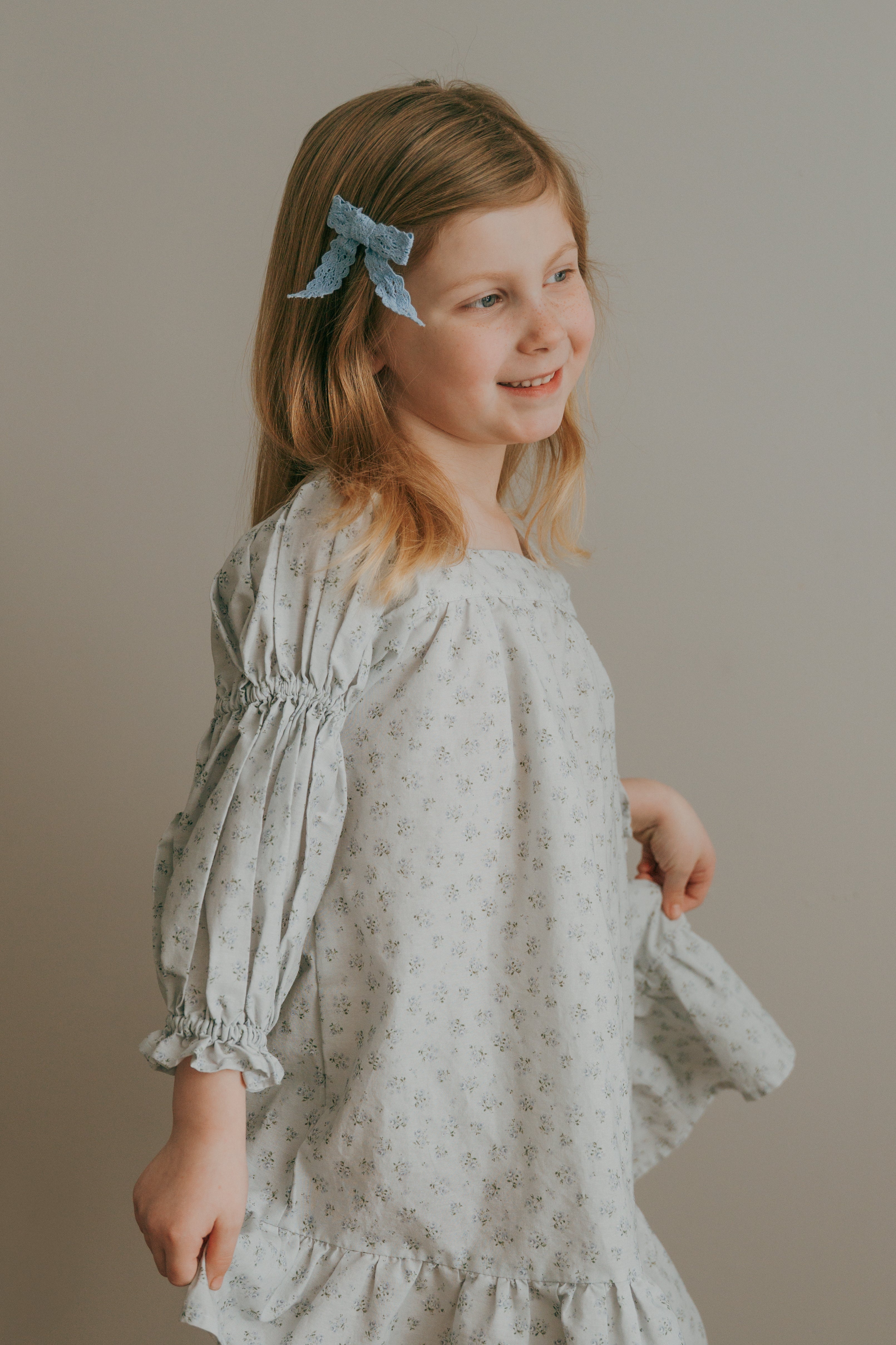 Fiona Dress-Bluebell Breeze