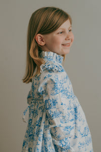 Aoki Dress-BLUE TOILE