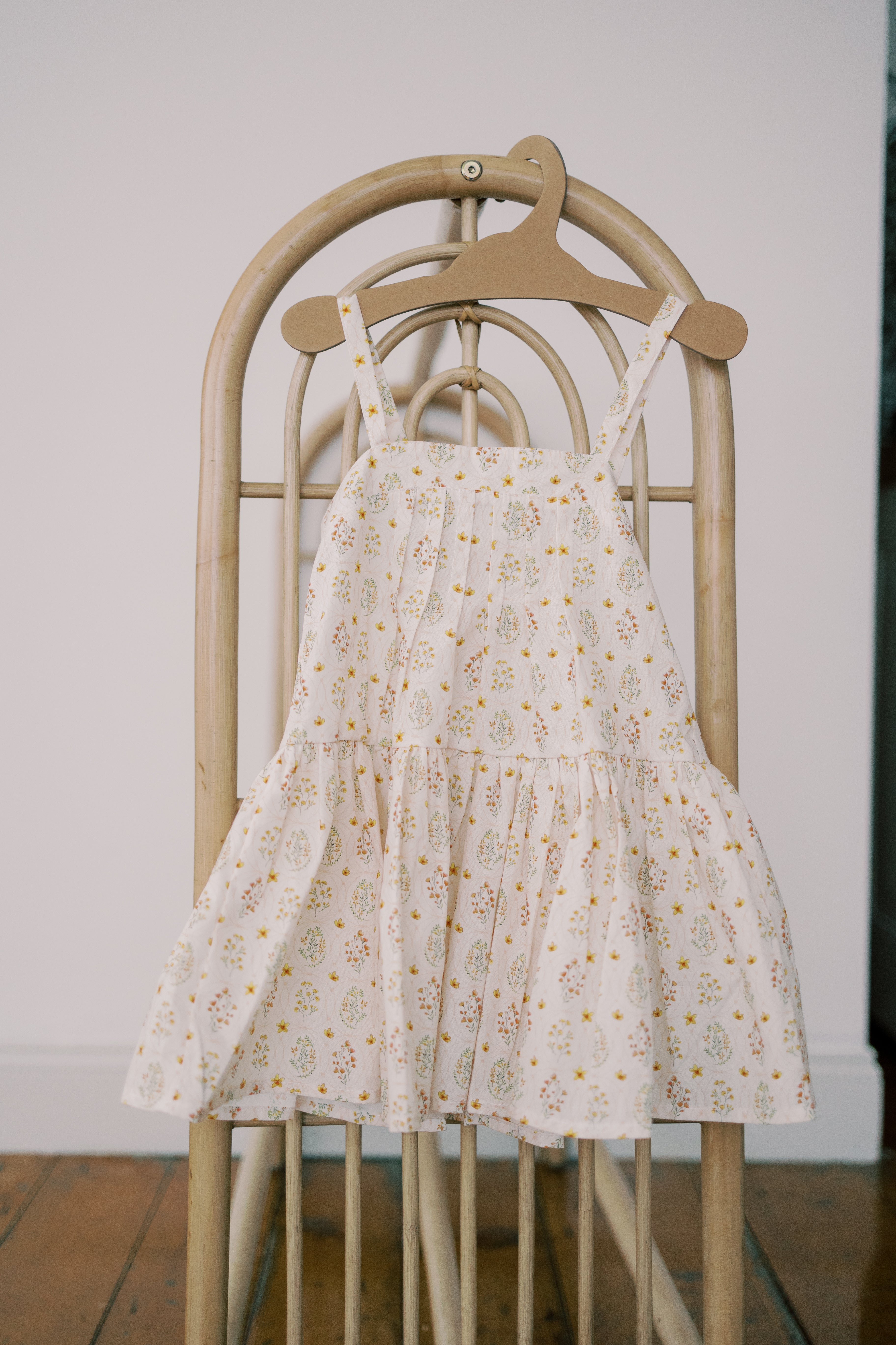 Hikari Pintuck Dress-Sunny Blossom Field