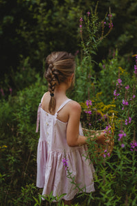 Vestido Hikari Pintuck - Rosa suave