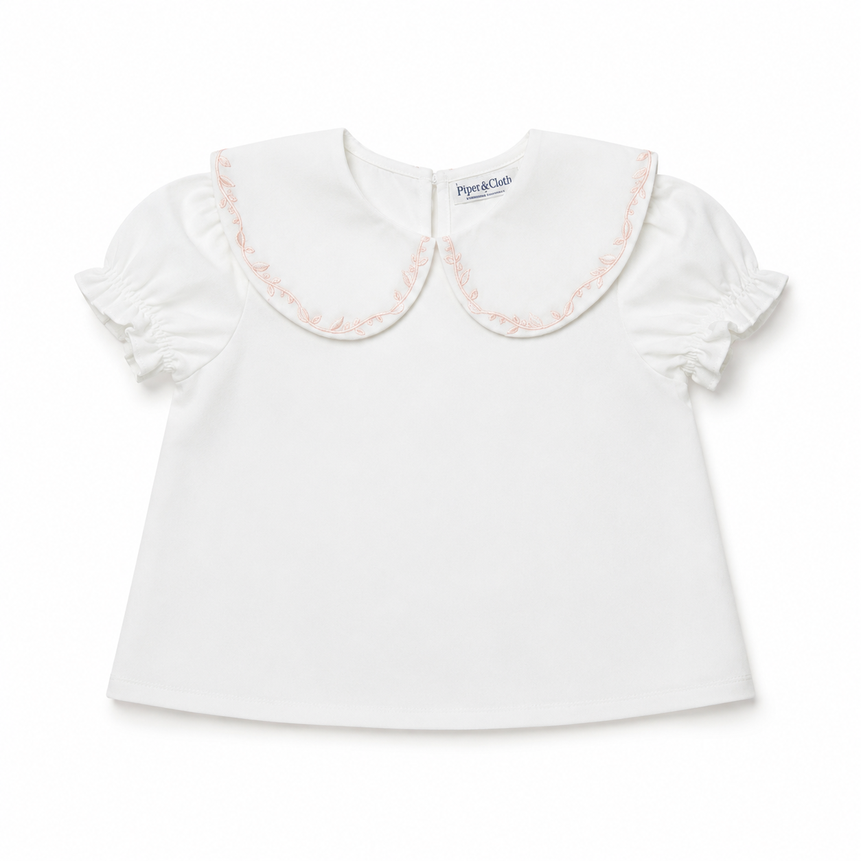 Emmeline Blouse – Blush Embroidery
